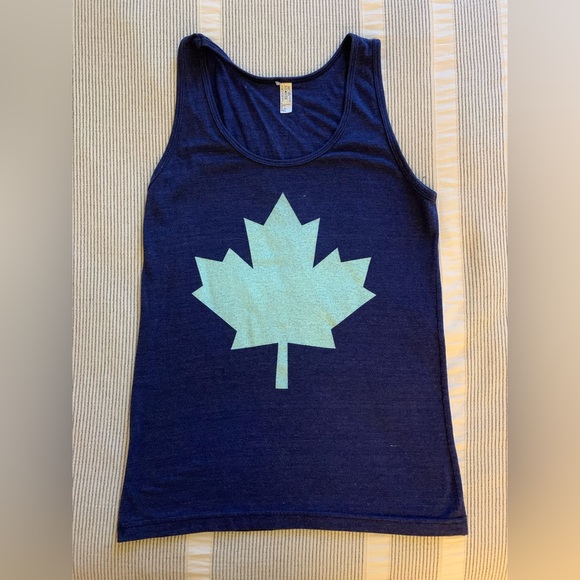 Canadian Shirt Blue Racer Back - Picture 1 of 3